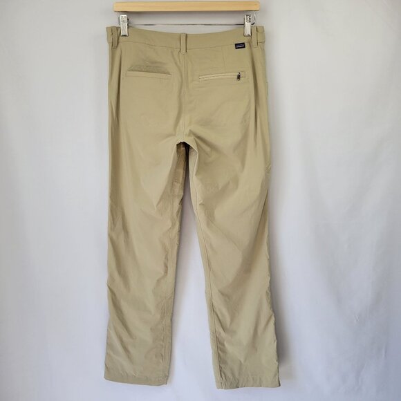 Patagonia Transit Traveller Pants Khaki Size 8 - Picture 4 of 13
